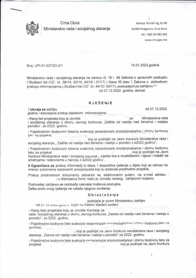 Rješenje br. UPI-01-037-23-2-1