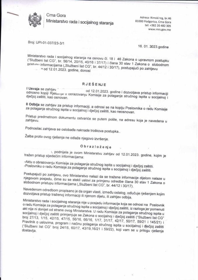 Rješenje br. UPI-01-037-23-3-1