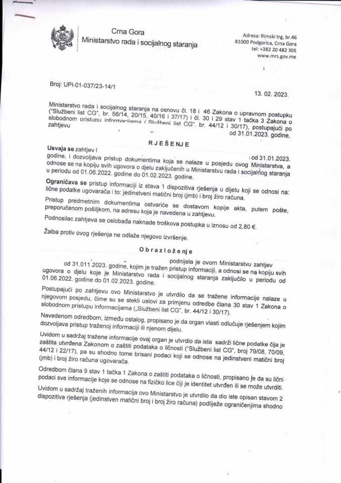 Rješenje br. UPI-01-037-23-14-1