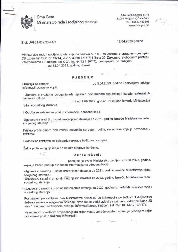 Rješenje br. UPI-01-037-23-41-2