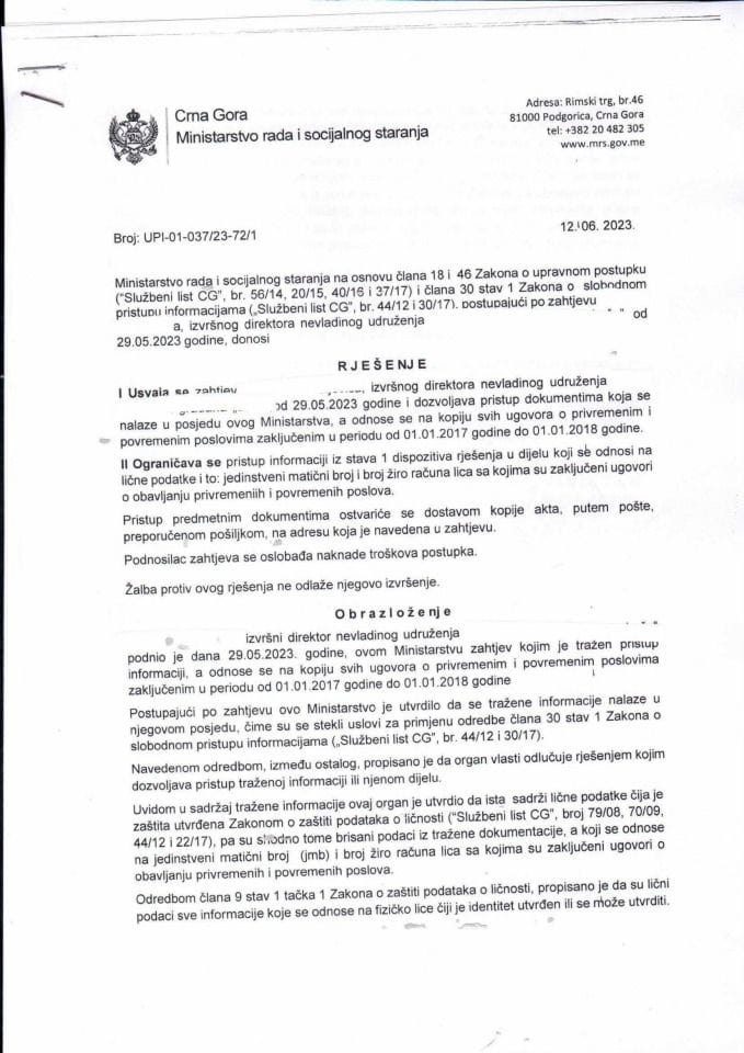 Rješenje br. UPI-01-037-23-72-1