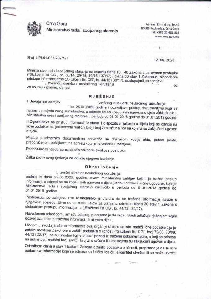 Rješenje br. UPI-01-037-23-75-1