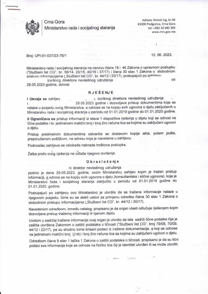 Rješenje br. UPI-01-037-23-76-1