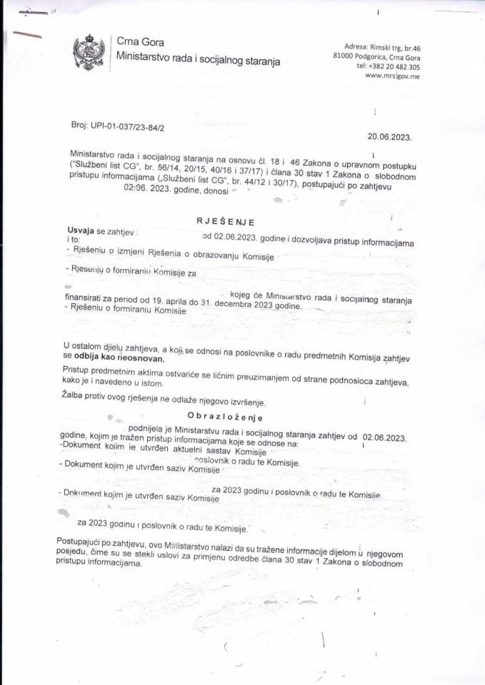 Rješenje br. UPI-01-037-23-84-2