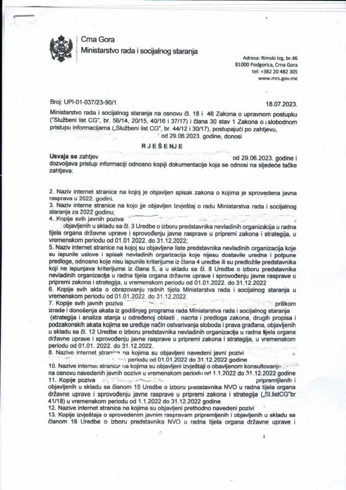 Rješenje br. UPI-01-037-23-90-1