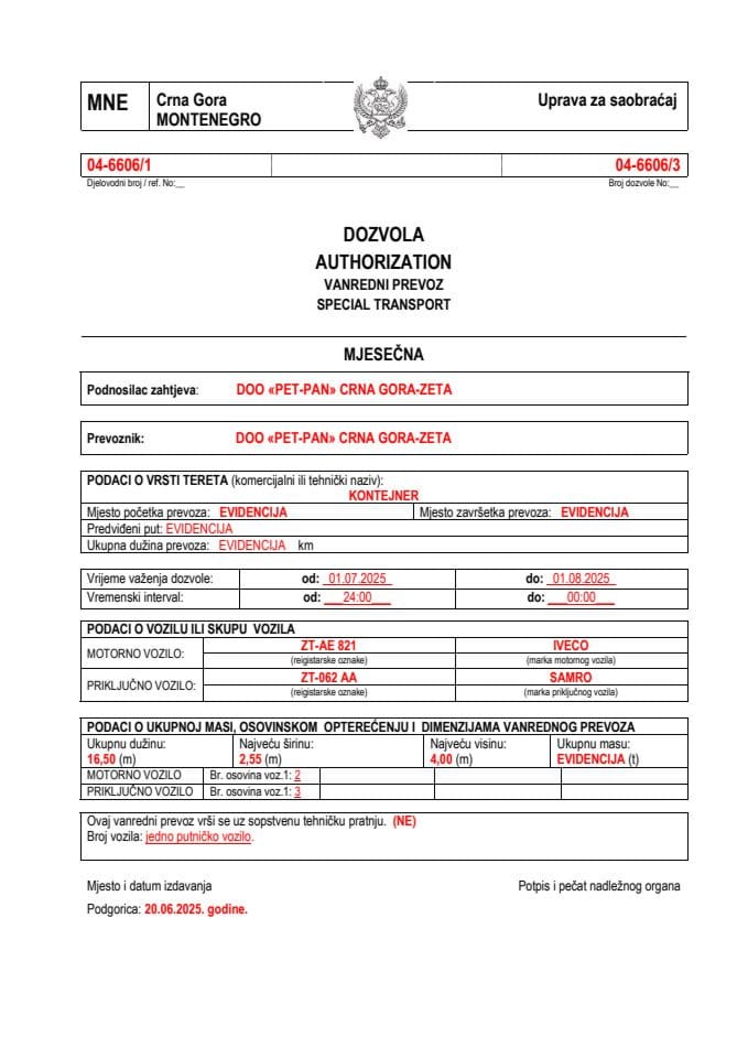 PET-PAN 04-6606-jul-mjesečna