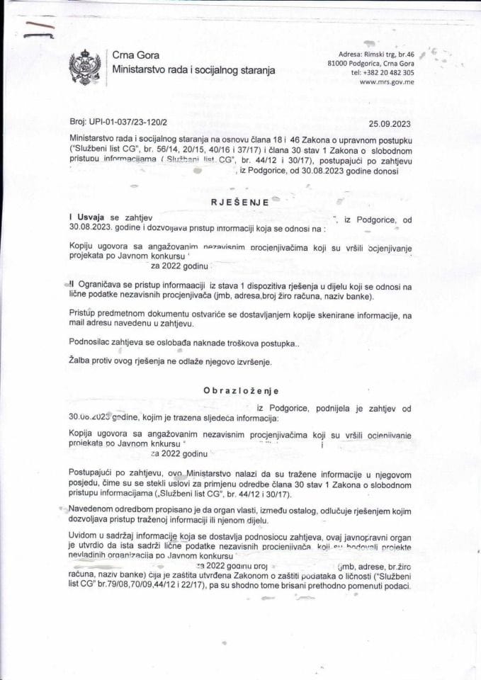 Rješenje br. UPI-01-037-23-120-2