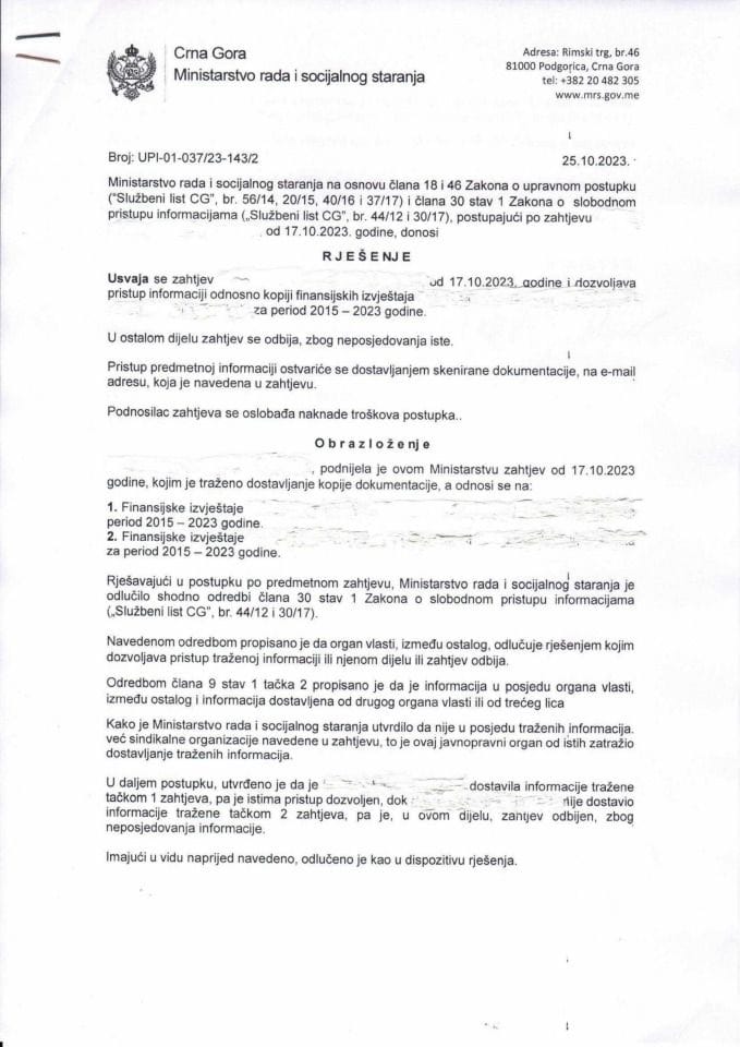 Rješenje br. UPI-01-037-23-143-2