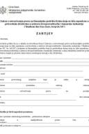 Zahtjev - šumarska i drvoprerađivačka industrija