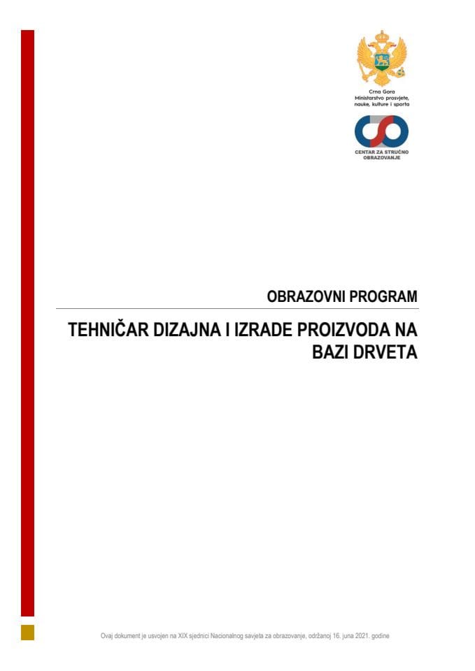 OP 080441 TEHNIČAR DIZAJNA I IZRADE PROIZVODA NA BAZI DRVETA