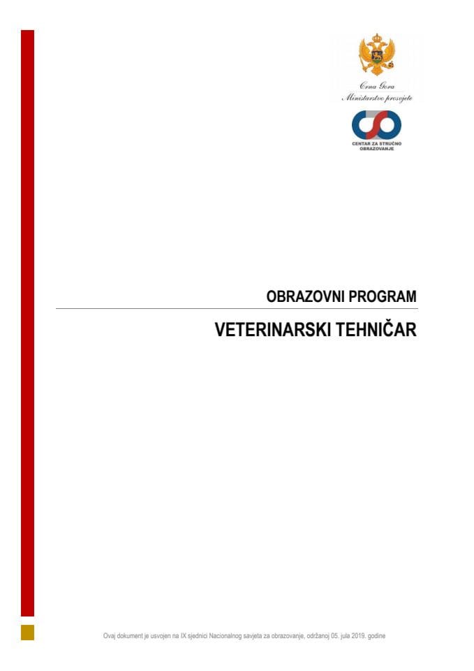 OP 080341 VETERINARSKI TEHNIČAR