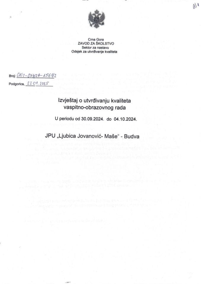 JPU "Ljubica Jovanović - Maše" - Budva