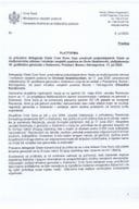 Предлог платформе за присуство делегације Владе Црне Горе, коју предводи потпредсједник Владе за међународне односе и министар вањских послова мр Ервин Ибрахимовић, обиљежавању 30. годишњице геноцида у Сребреници, Поточари, БиХ