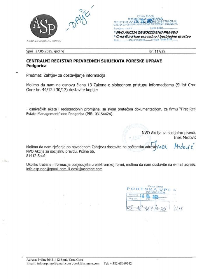 Rješenje 05/02-UP-161/2-25