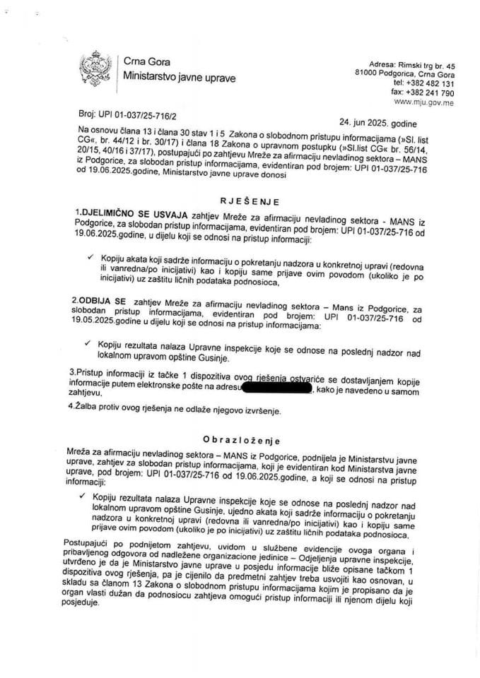 SPI RJEŠENJE MANS 716