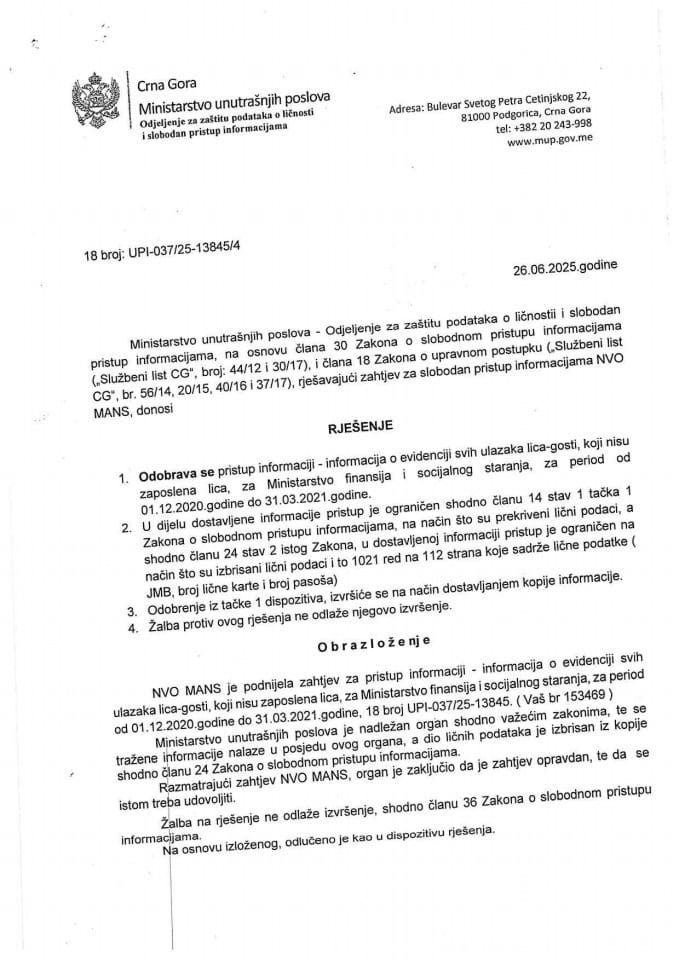 rješenje br. 18-UPI-037/25-13845/4