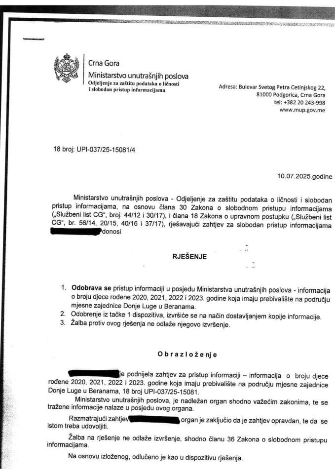 rješenje br. 18-UPI-037/25-15081/4