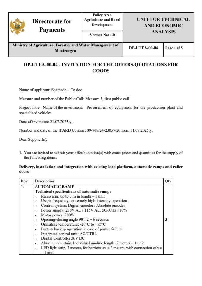 invitation-for-the-offers-quotations-for-goods_5_roller door and ramp