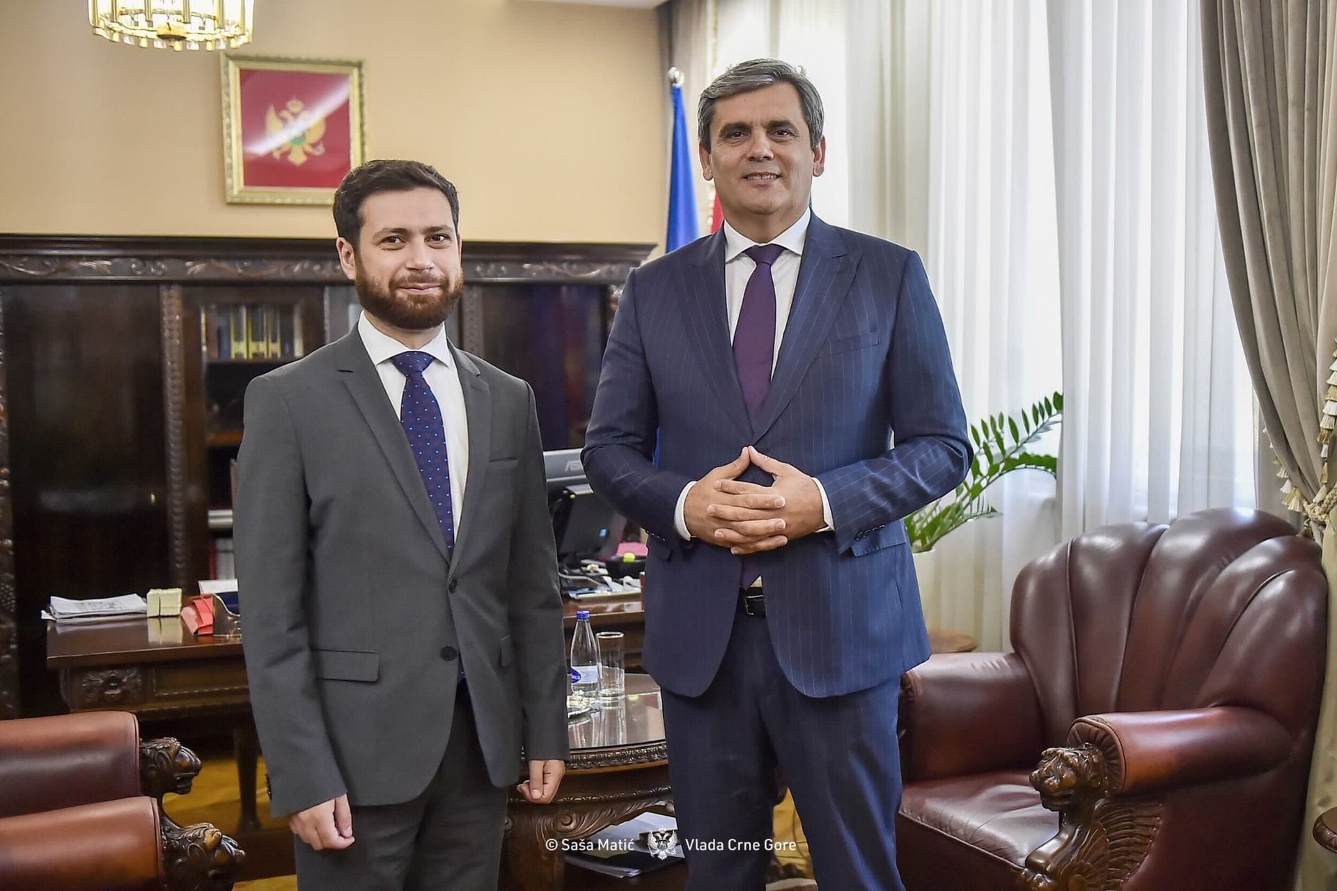 Ministar Ervin Ibrahimović i zamjenik ministra vanjskih poslova Vahan Kostanjan