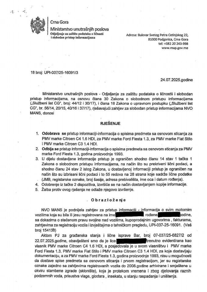 rješenje br. 18-UPI-037/25-16091/3