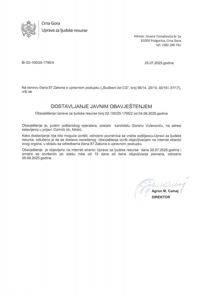 Goran Vulanović, 1795