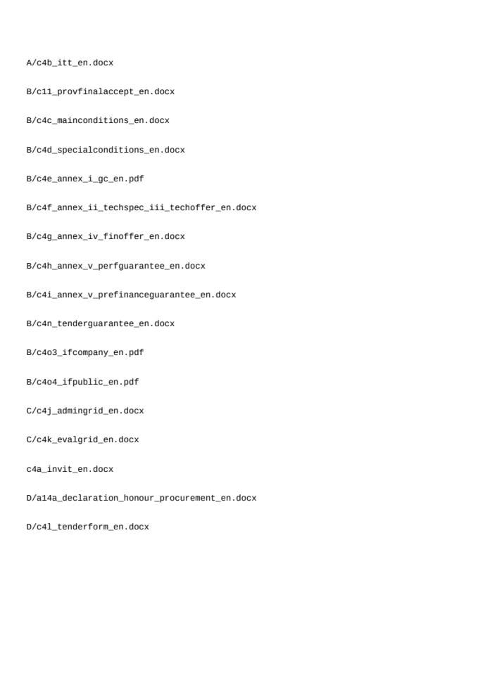 Тендер доссиер