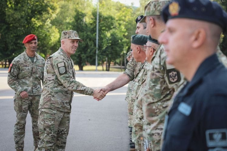 NGŠ VCG bg Miodrag Vuksanović boravio u posjeti ‚‚Milovan Šaranović" u Danilovgradu