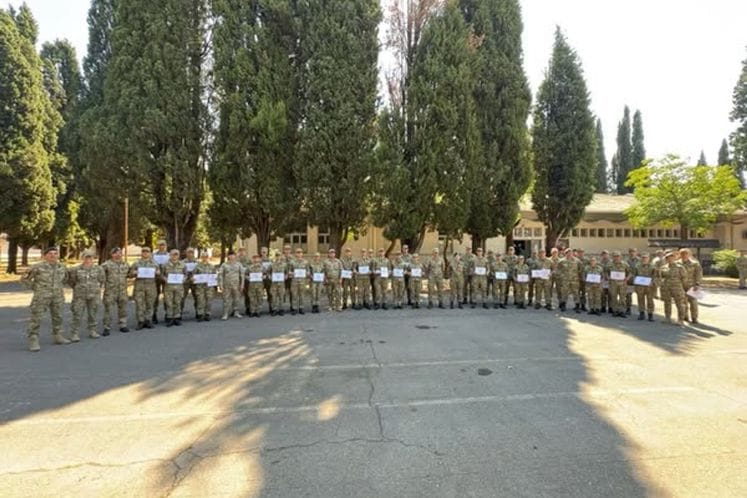 Завршена основна војничка обука за класу војника по уговору и класу војника на добровољном служењу војног рока.