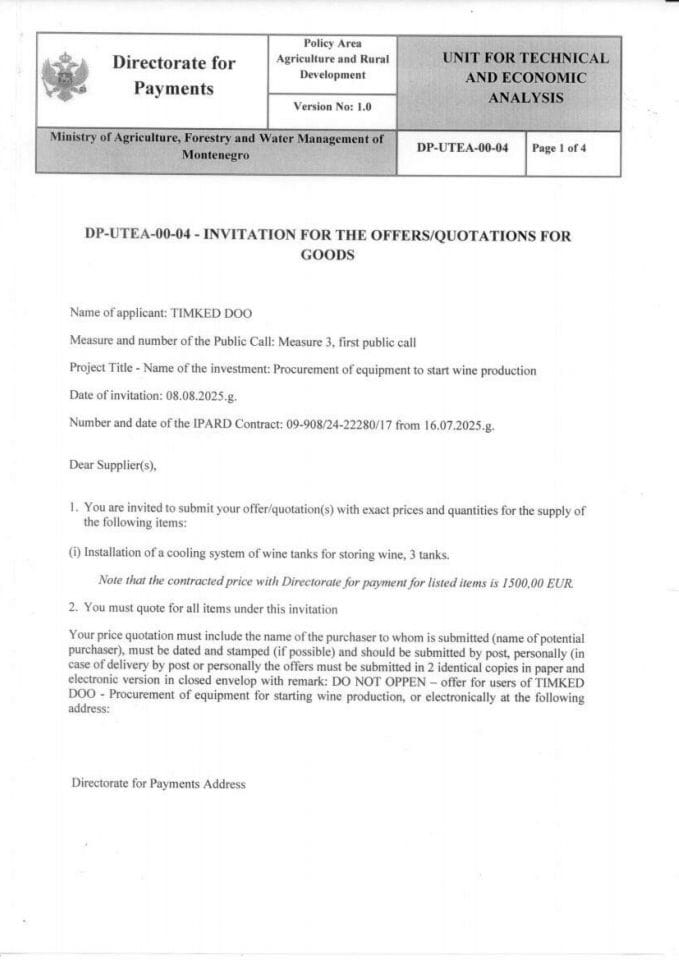 invitation-for-the-offers-quotations-for-goods-1 montaža