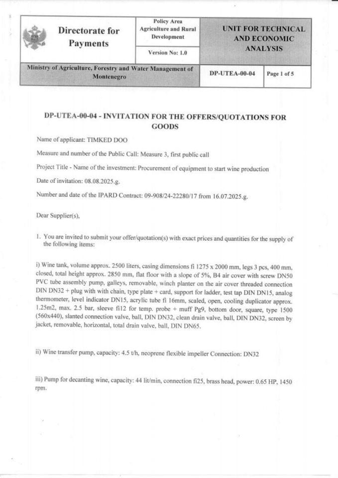 invitation-for-the-offers-quotations-for-goods