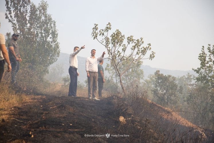 Милојко Спајић обишао пожаром захваћене дјелове Куча