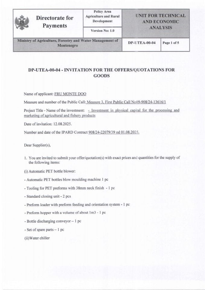 invitation-for-the-offers-quotations-for-blower