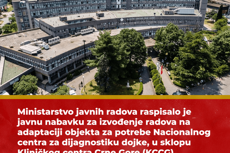 javnu nabavku za izvođenje radova na adaptaciji objekta za potrebe Nacionalnog centra za dijagnostiku dojke, u sklopu Kliničkog centra Crne Gore (KCCG).
