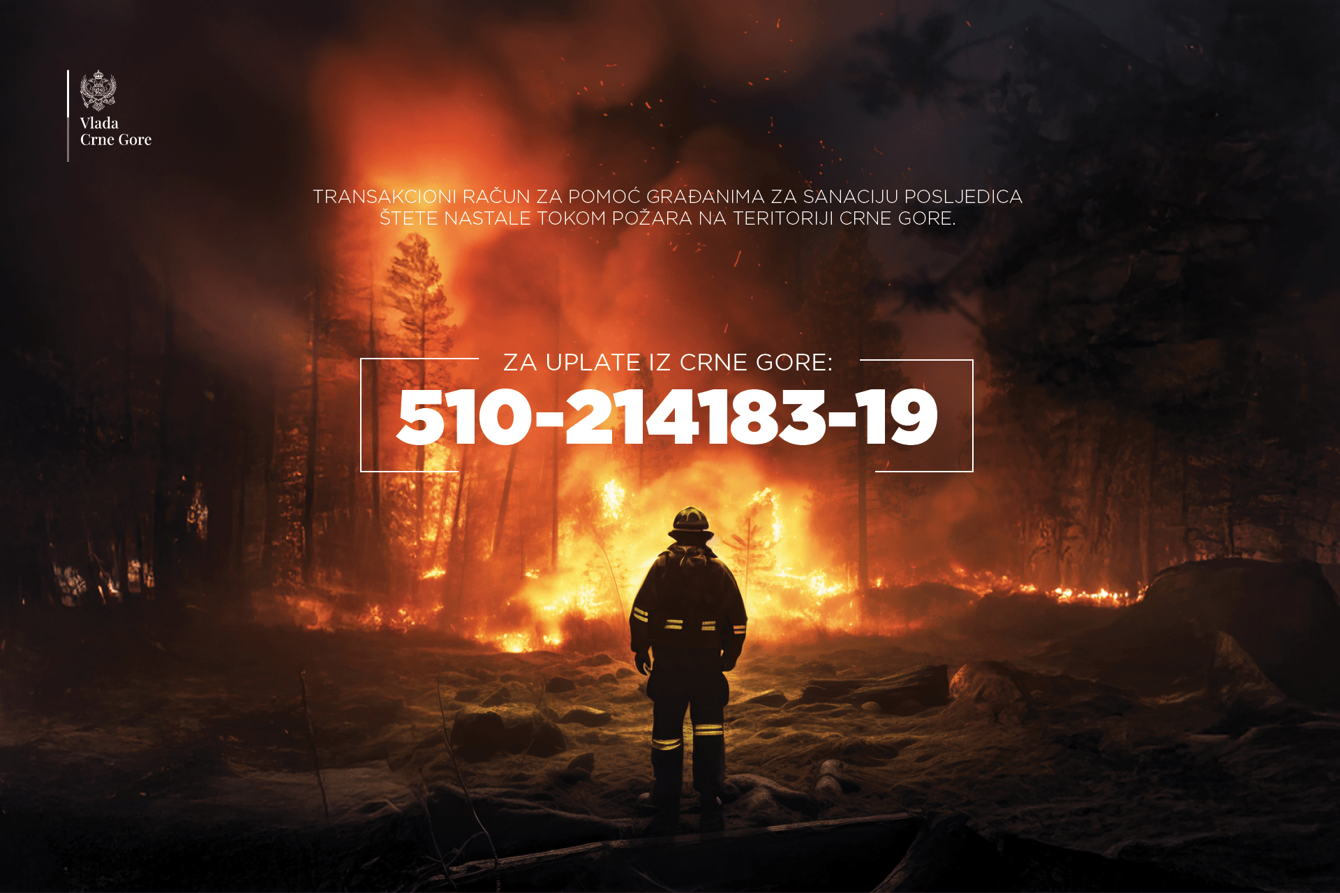Donatorski žiro račun za pomoć za sanaciju posljedica požara