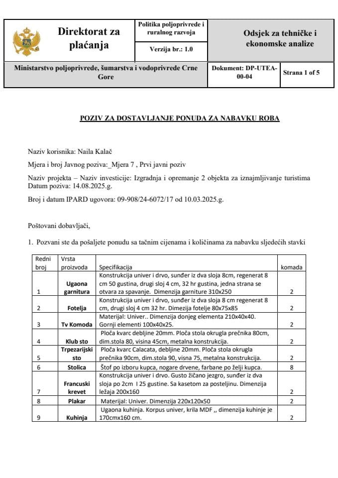 poziv-za-dostavljanje-ponuda-za-nabavku-roba- namještaj