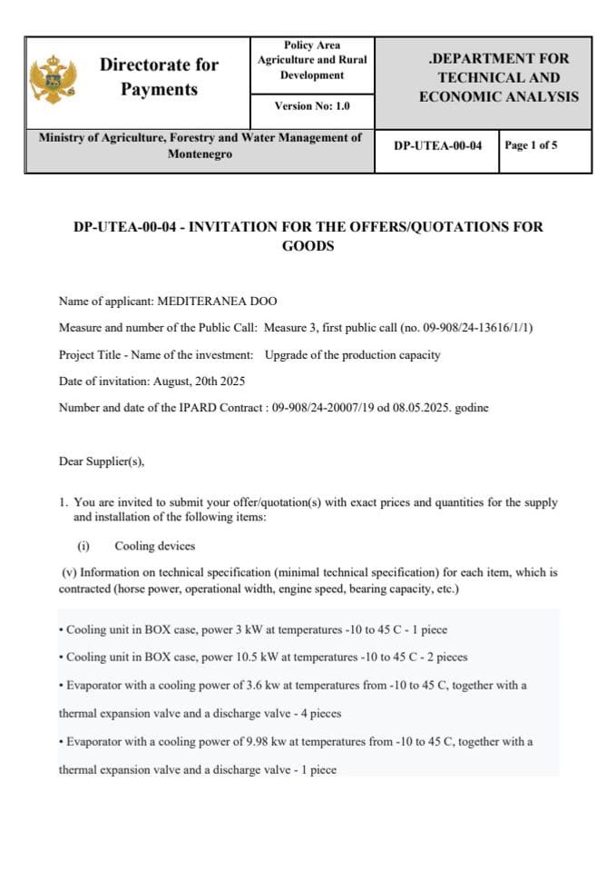 дп-дтеа-00-04-инвитатион-фор-тхе-офферс-qуотатионс-фор-гоодс-цоолинг дивецес