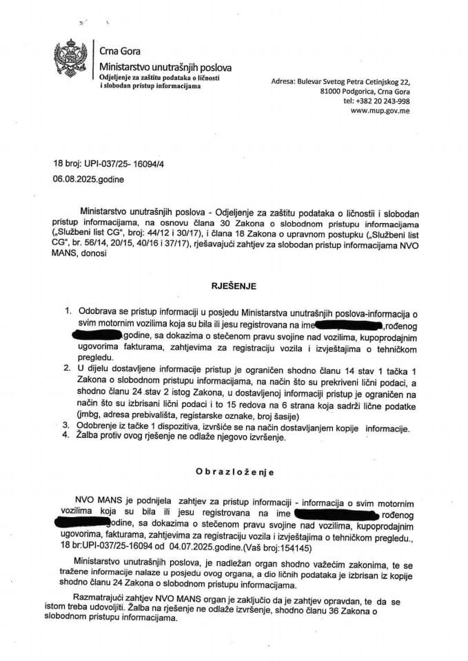 rješenje br. 18-UPI-037/25-16094/4