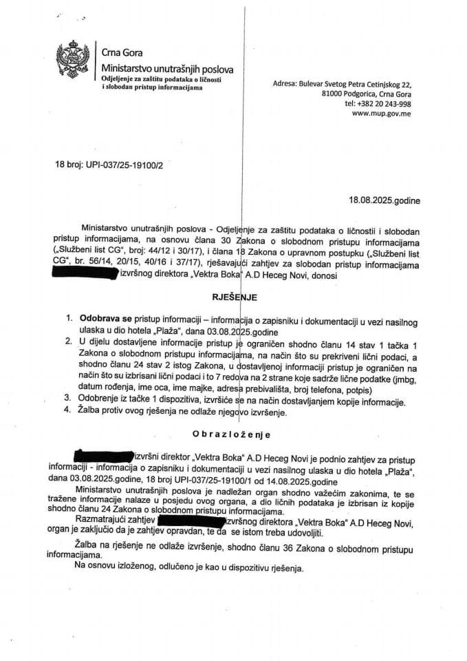 rješenje br.18-UPI-037/25-19100/2