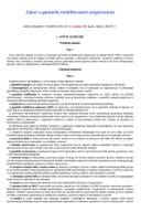 Zakon o geneticki modifikovanim organizmima