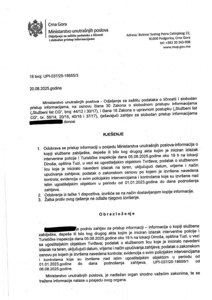 rješenje br. 18-UPI-037/25-18655/3