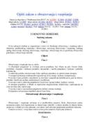 Opšti zakon o obrazovanju i vaspitanju Opšti zakon o obrazovanju i vaspitanju