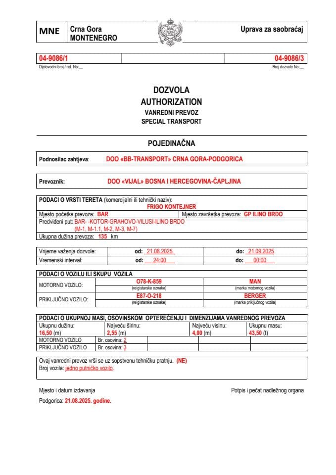 BB-TRANSPORT 04-9086-VIJAL