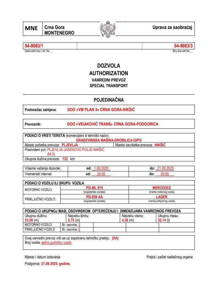 VM PLAN 3 04-9083-VIDAKOVIĆ TRANS