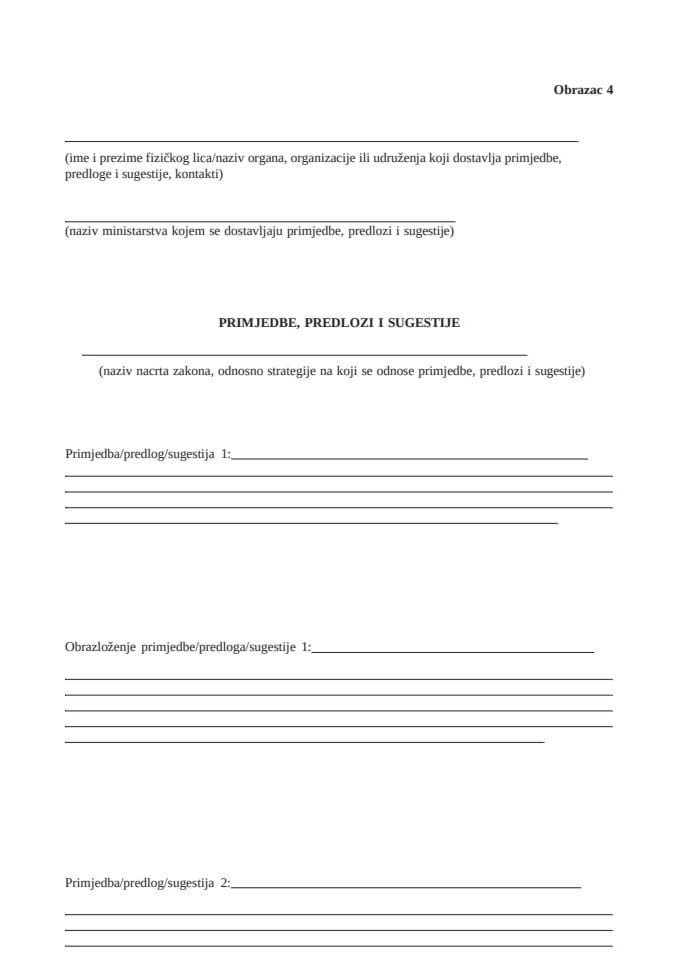Obrazac 4 - Nacrt revidirane SRR