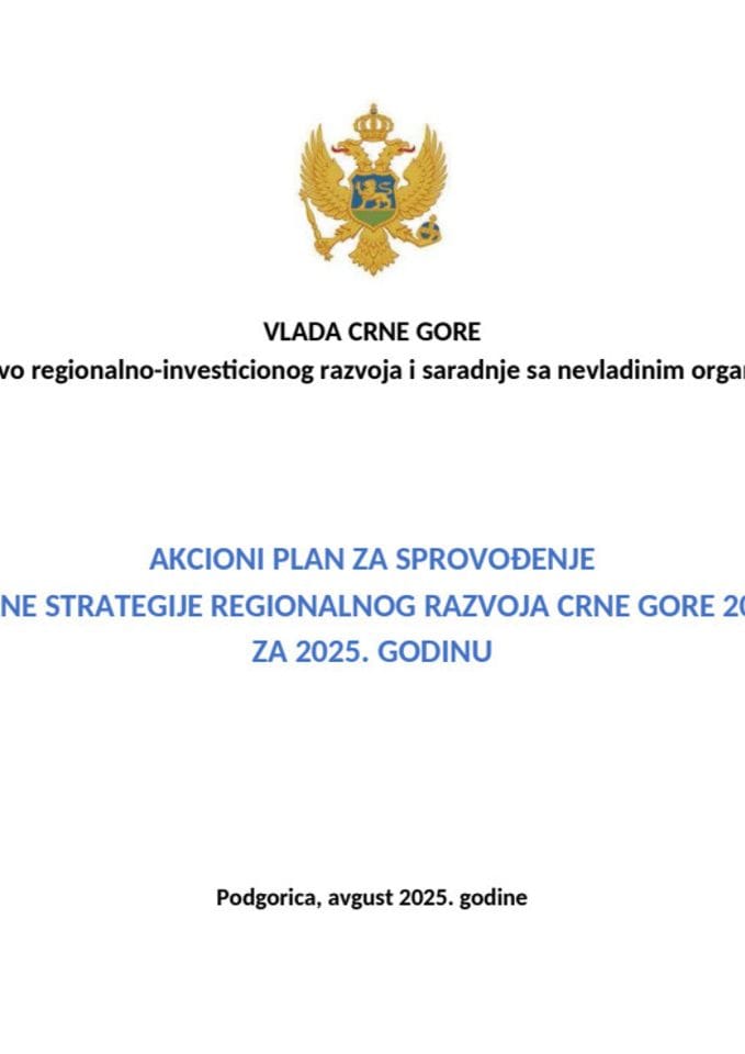 NACRT - Akcioni plan SRR 2023-2027, za 2025. godinu