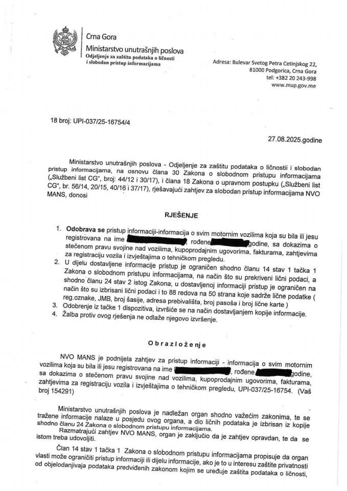 rješenje br. 18-UPI-037/25-16754/4