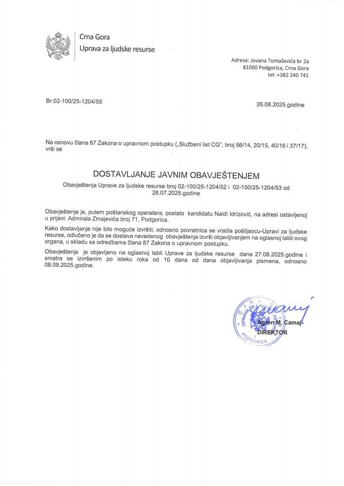 Naida Idrizović, 1204-2