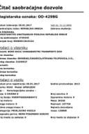 Saobraćajna dozvola registarske oznake OO-429BG__2_VT