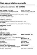 Saobraćajna dozvola registarske oznake OO-1142BG