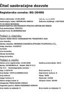 Saobraćajna dozvola registarske oznake BG-304BG_1